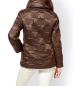 Preview: Schicke Damen Designer-Steppjacke, schoko-braun